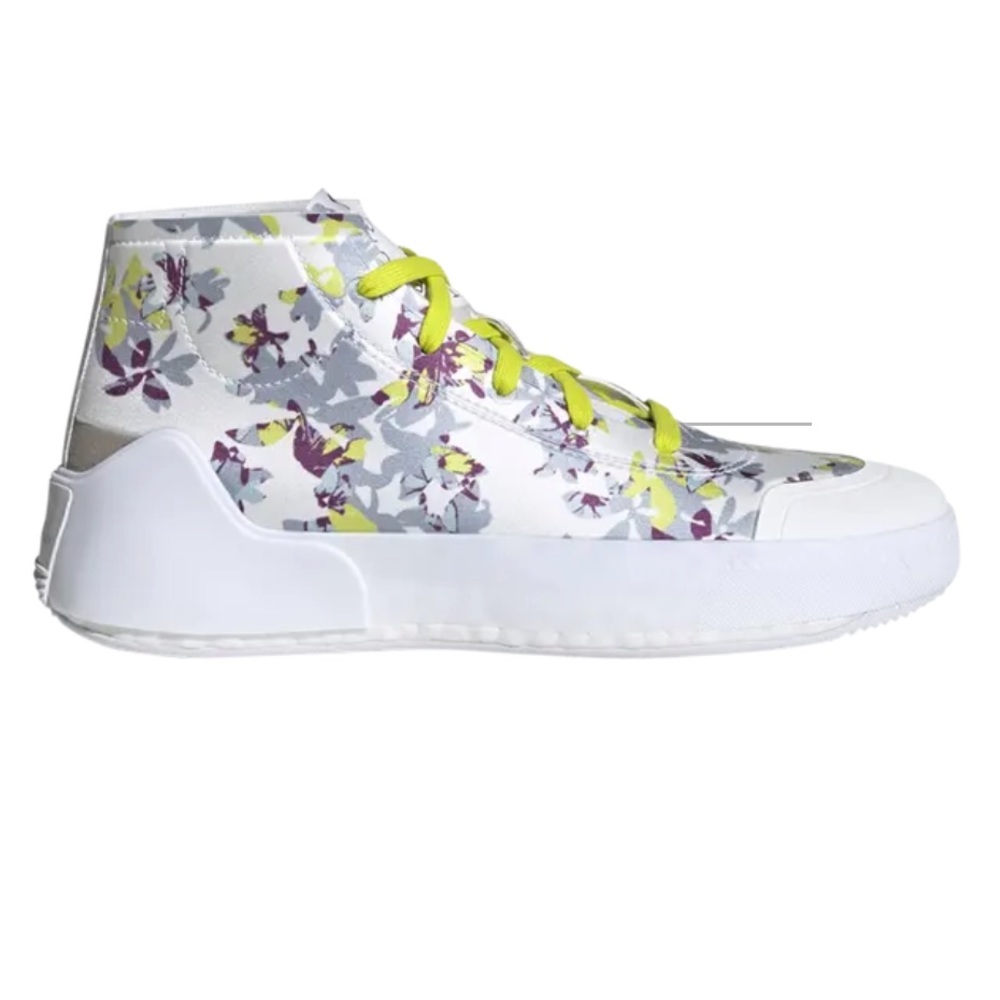 Stella McCartney x Wmns Treino Mid 'Floral Print - White Acid Yellow